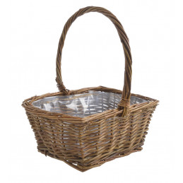 Koszyk z długim uchem..(22cmL x 16cmW x 10,5cmH) 28cmH