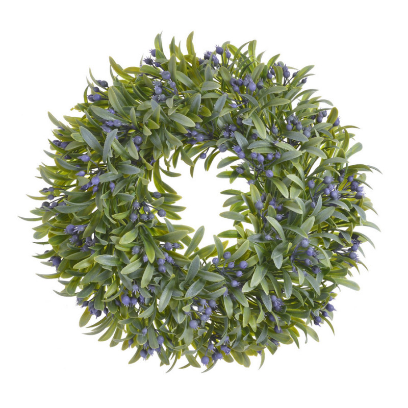 Wianek liściasty z pąkami 26 cm - art. dekoracyjny