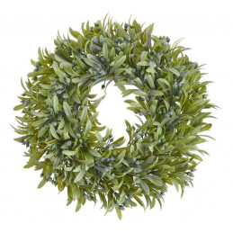 Wianek liściasty z pąkami 26 cm - art. dekoracyjny