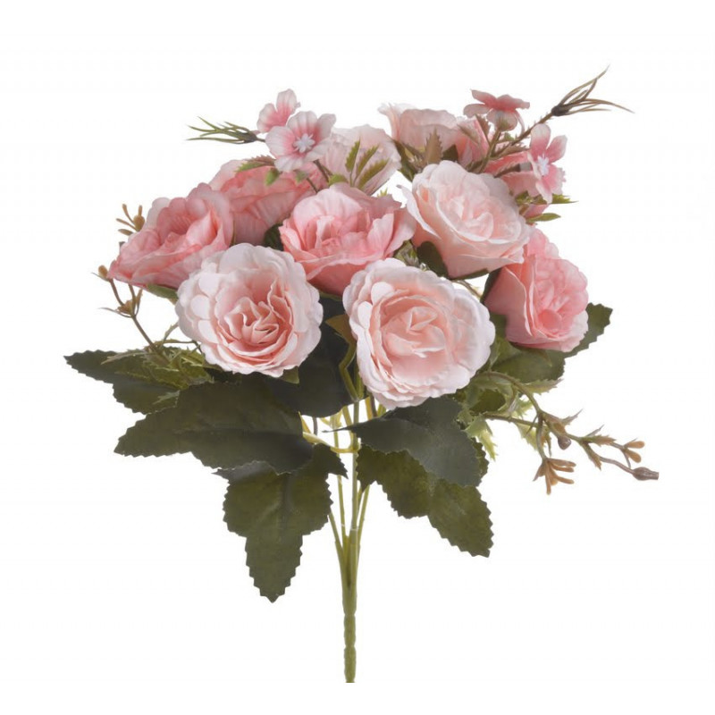 Bukiecik różyczek x10 28cm - sztuczna roślina