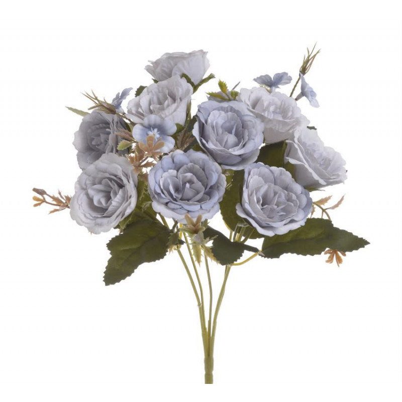 Bukiecik różyczek x10 28cm - sztuczna roślina