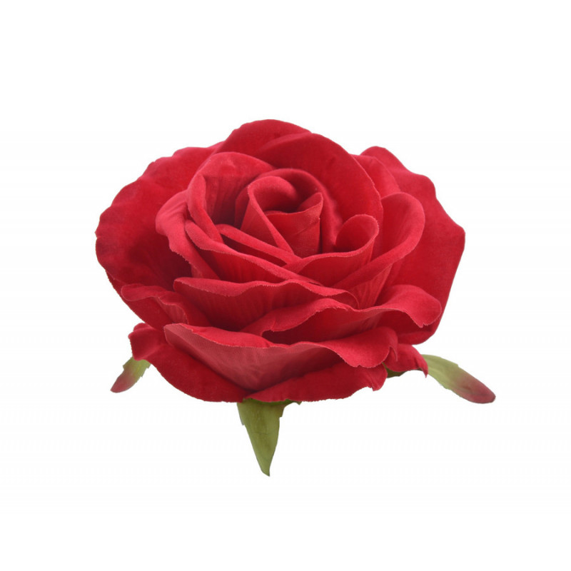 Róża welwetowa główka 6szt/paczka..11cm