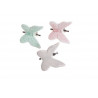 Motyl na klipie 3,5 cm 3 sztuki/kpl - ceramika