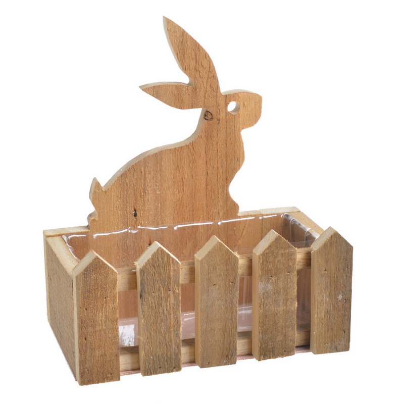 Drewniany ogródek osłonka zając..25cmH