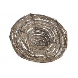 Ozdobny kapelusz wyplatany..35cm∅, 12cmH