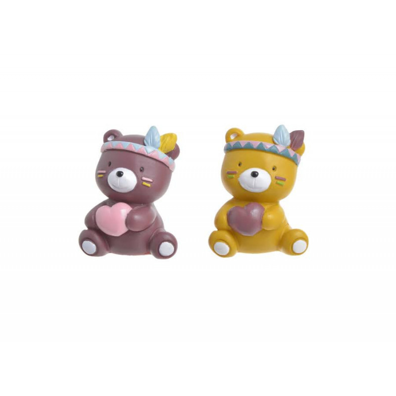 Miś Indianin..3cmL x 3cmW x 4cmH