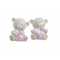 Miś z zabawką - magnes..3,5cmL x 1,5cmW x 4,5cmH