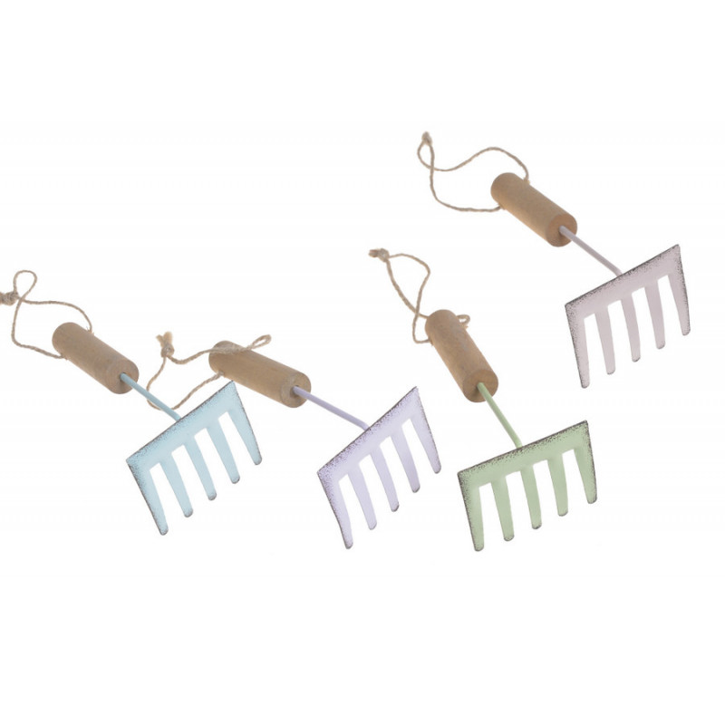 Metalowe grabki..6cmL x 6cmW x 12,5cmH (zawieszka 7cm)