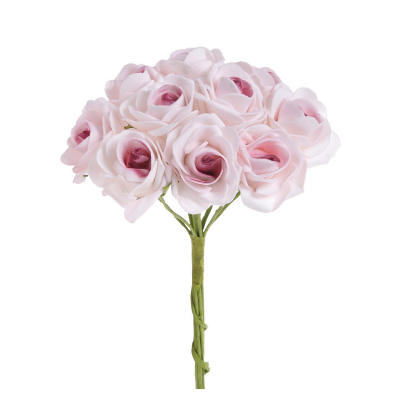 Bukiet róż piankowych x10, 24 cm