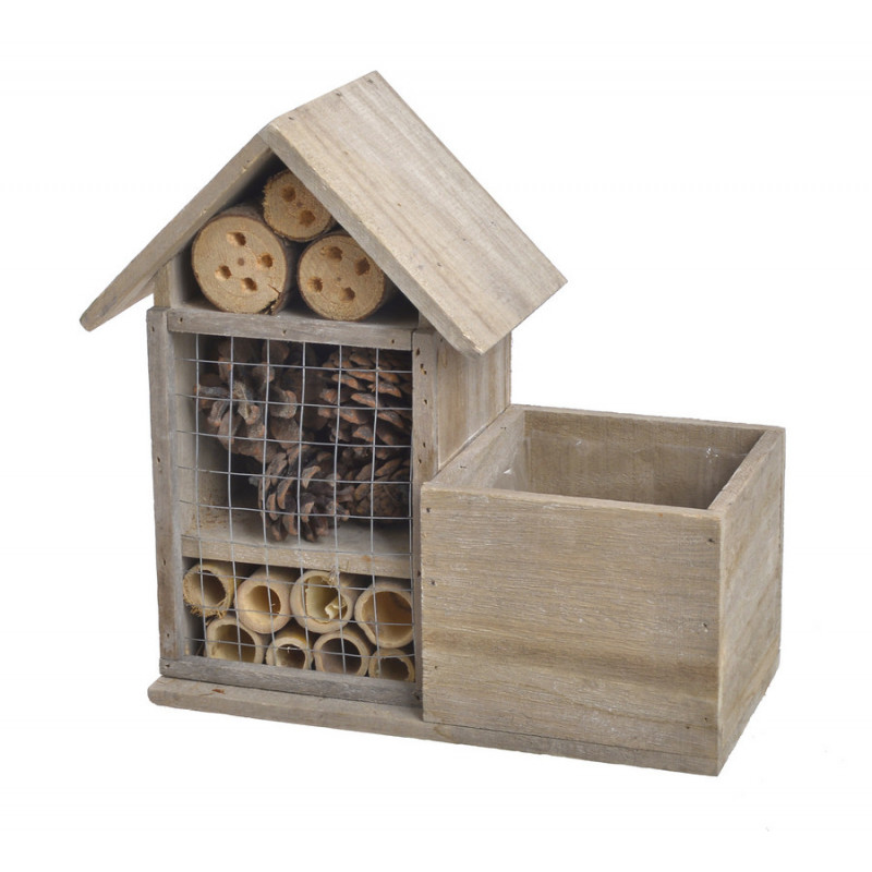 Drewniany domek -osłonka..27cmL x 12.5cmW x 25,5cmH