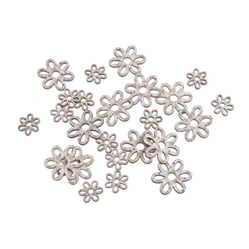 Kwiaty wykrawanki..4cm...24szt/pacz