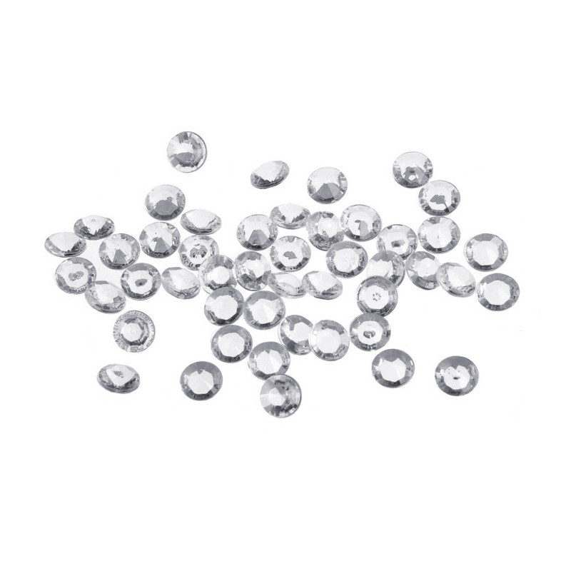 Diamenciki paczka 96szt...1cm...transparent