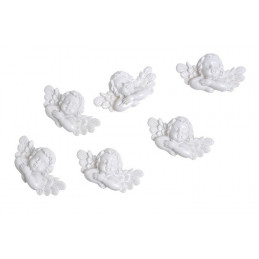 Popiersia aniołków na przylepce 6szt/kpl..5cm