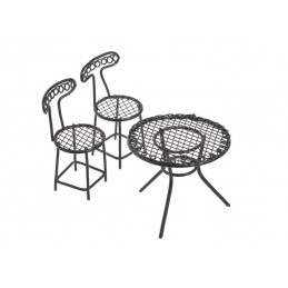 Zestaw mebli metalowych 3szt-kpl