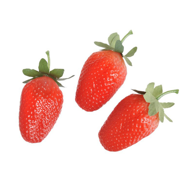 Truskawka z szypułką - pacz 12szt...6cm
