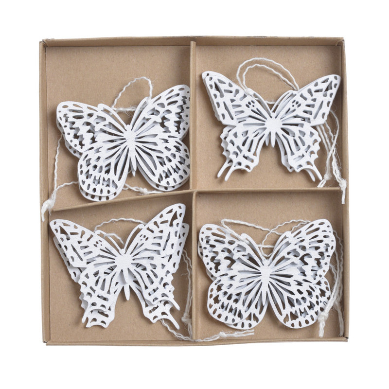 Motylki zawieszki 8szt/kpl...6cm