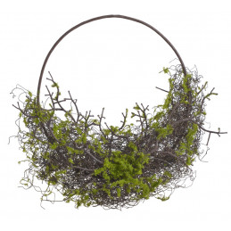 Obręcz z mchem syntetycznym..34cm