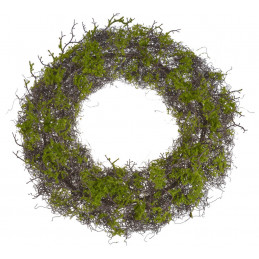 Wianek z mchem..75cm GREEN