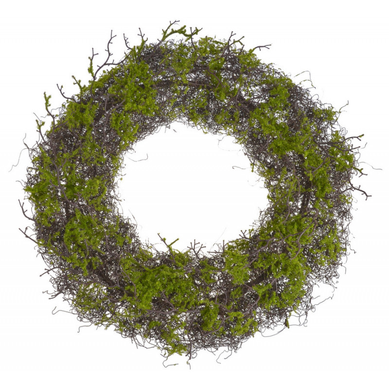 Wianek z mchem..75cm GREEN