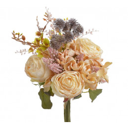 Bukiet mieszany z różą x3...38 cm -sztuczna roślina