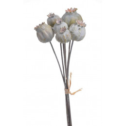 Makówka 6szt..27cm - art. dekoracyjny