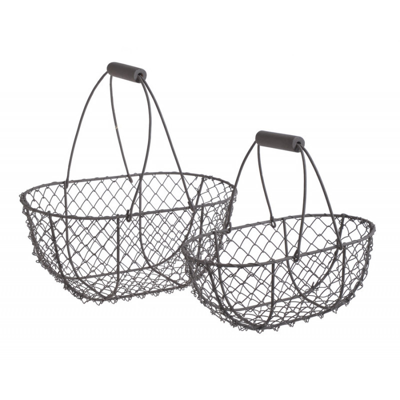 Koszyki metalowe 2szt..30x18x31cm, 26x15x24cm