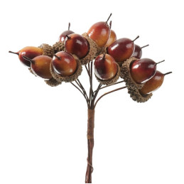 Żołędzie 12/pęczek..x12...12 cm - artykuł dekoracyjny LT. BR-OR