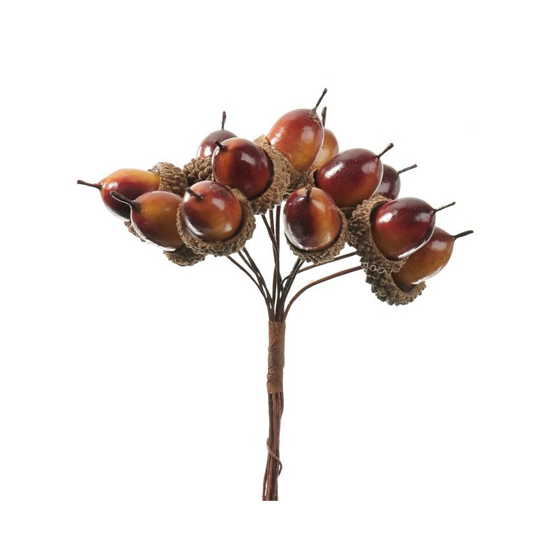 Żołędzie 12/pęczek..x12...12 cm - artykuł dekoracyjny LT. BR-OR