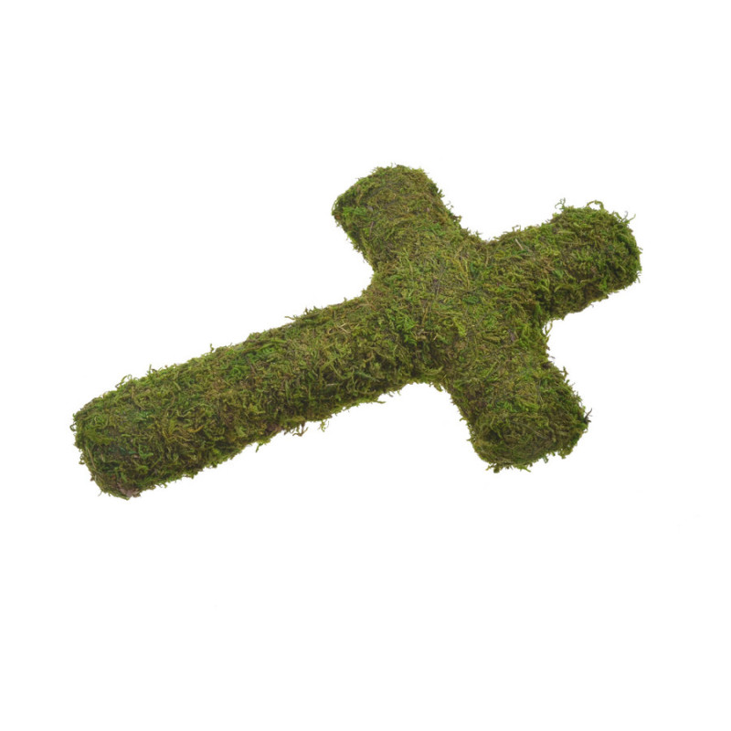 Krzyż z mchu 32cm - art. dekoracyjny