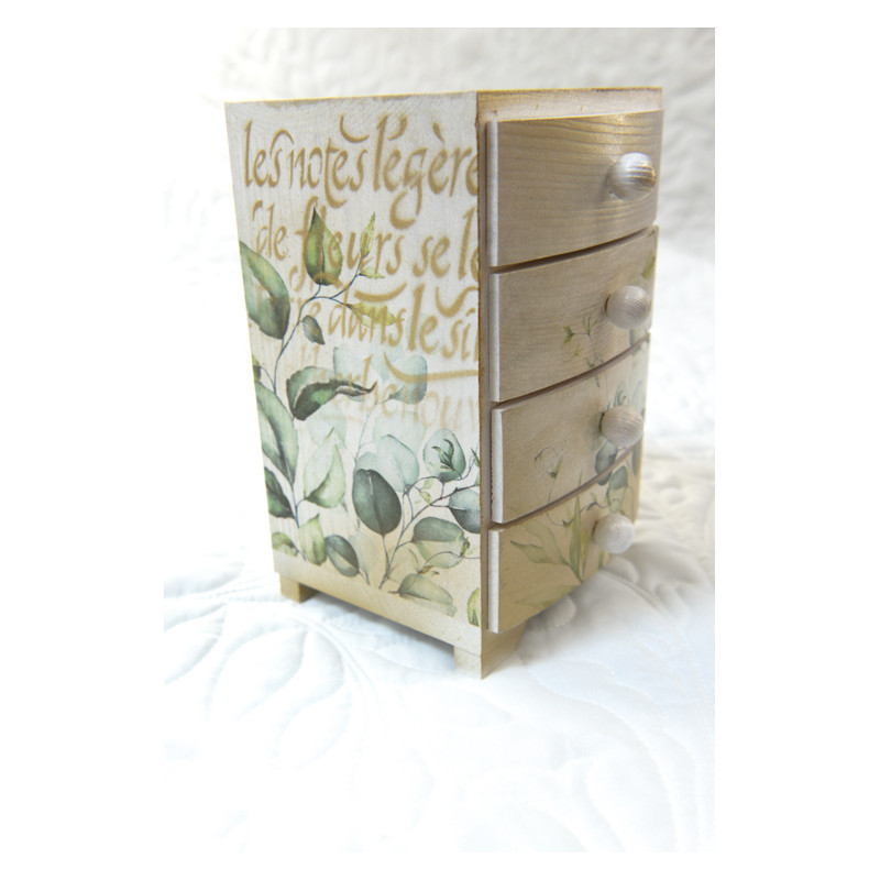 Komódka z 4 szufladkami ~Złote liście~