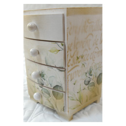 Komódka z 4 szufladkami ~Złote liście~