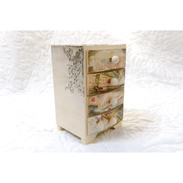 Komódka z 4 szufladkami ~Romantyczna~