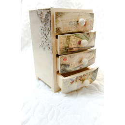 Komódka z 4 szufladkami ~Romantyczna~