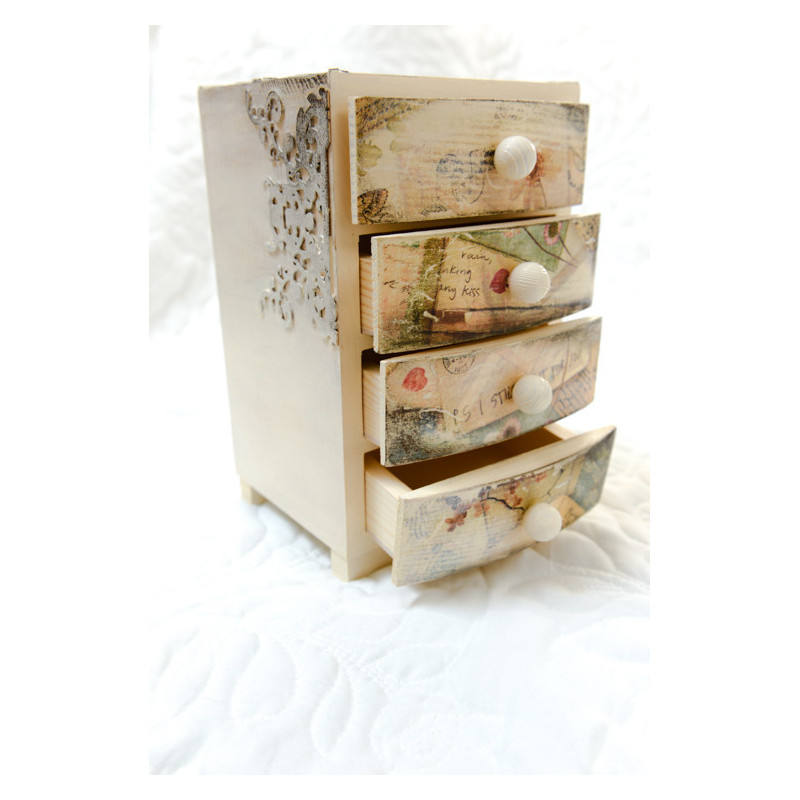 Komódka z 4 szufladkami ~Romantyczna~