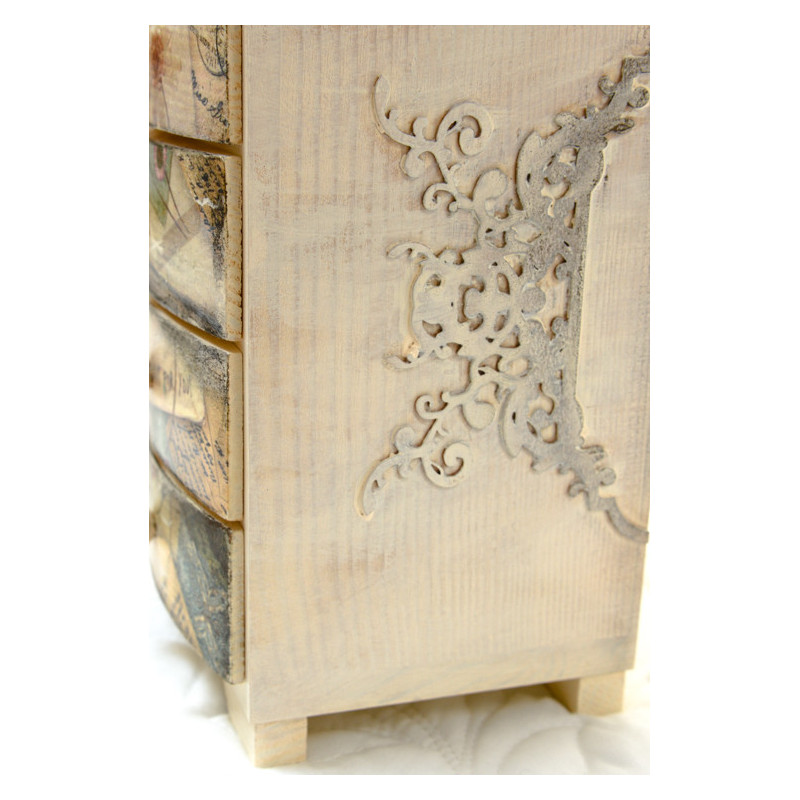 Komódka z 4 szufladkami ~Romantyczna~