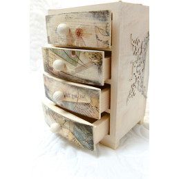 Komódka z 4 szufladkami ~Romantyczna~