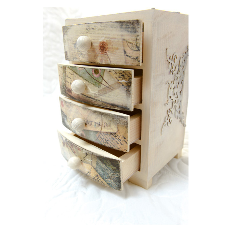 Komódka z 4 szufladkami ~Romantyczna~