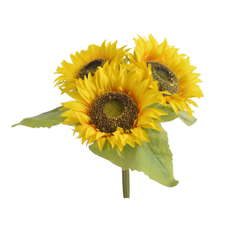 Słonecznik x3 26cm - sztuczna roślina