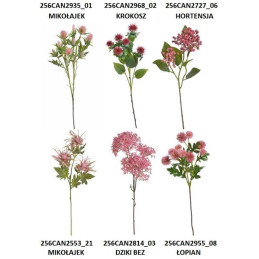 Mix roślin 6 rodzajów 24szt/kpl - sztuczna roślina