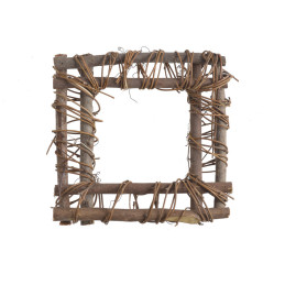Wiklinowa ramka - kwadrat 20x20cm