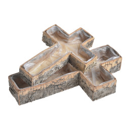 Osłonka krzyż 2szt-kpl - brzoza..32cmL x 7,5cmW x 46cmH