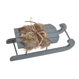 Ozdoba z drewna - sanki 24cm