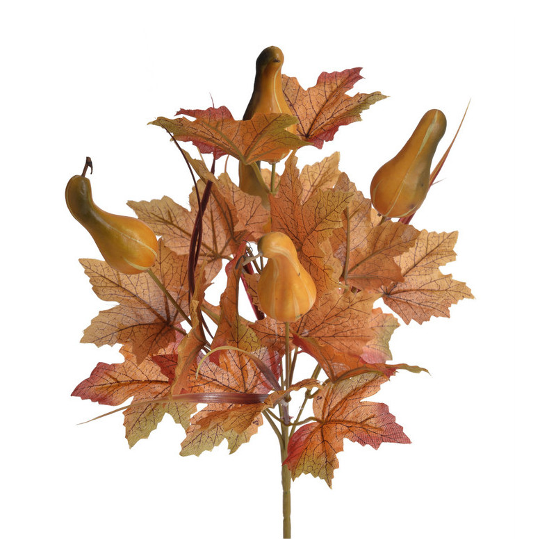 Liście klonu +tykwa x5..34cm - sztuczna roślina