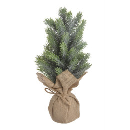 Mała choinka brokacona..38cm - art. dekoracyjny