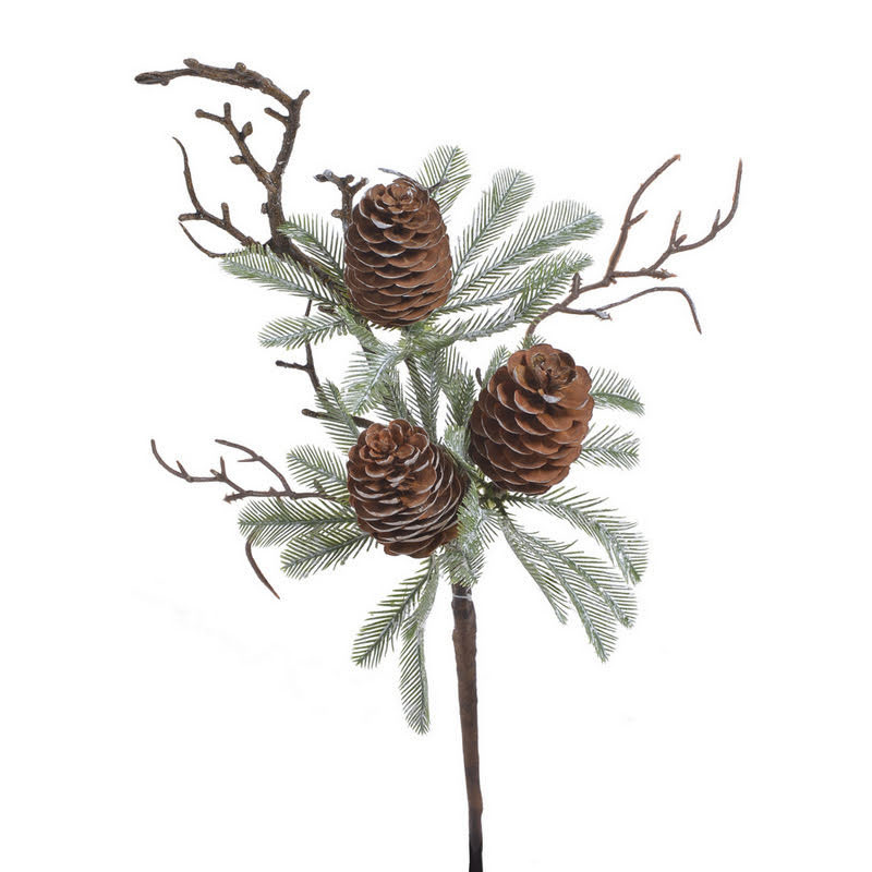 Pik świąteczny z szyszkami..35cm - art. dekoracyjny