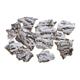 Kora malowana na biało w paczce 100g..5-9cmL. - artykuł dekoracyjny