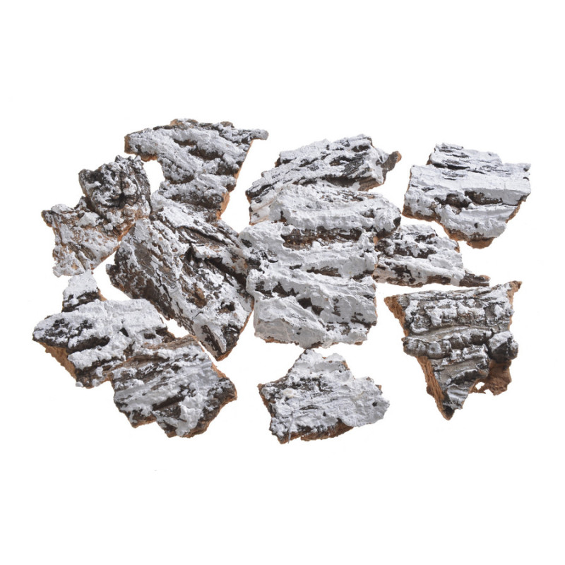 Kora malowana na biało w paczce 100g..5-9cmL. - artykuł dekoracyjny