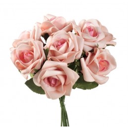 Różyczki piankowe 8szt/bukiet H24 cm