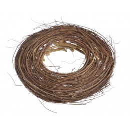 Wianek wyplatany naturalny 38cm..38cm∅ x 9cmH