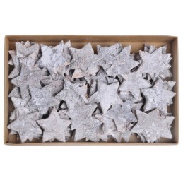 Gwiazdki wyb. 4cm paczka -brzoza...100szt/paczka wybielane